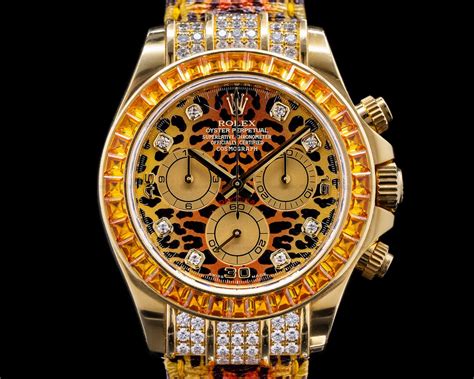 leopard rolex daytona|rolex saco leopard.